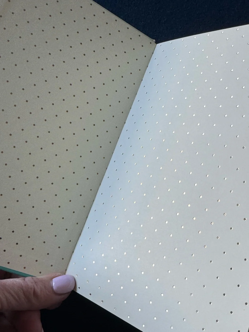 kate spade ♠️ teal & cream lined notebook w/coordinating ribbon place marker